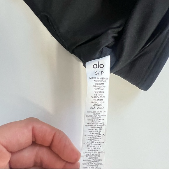 Alo Yoga Airbrush Rev It Up Bra BlacSize Small - Picture 6 of 8